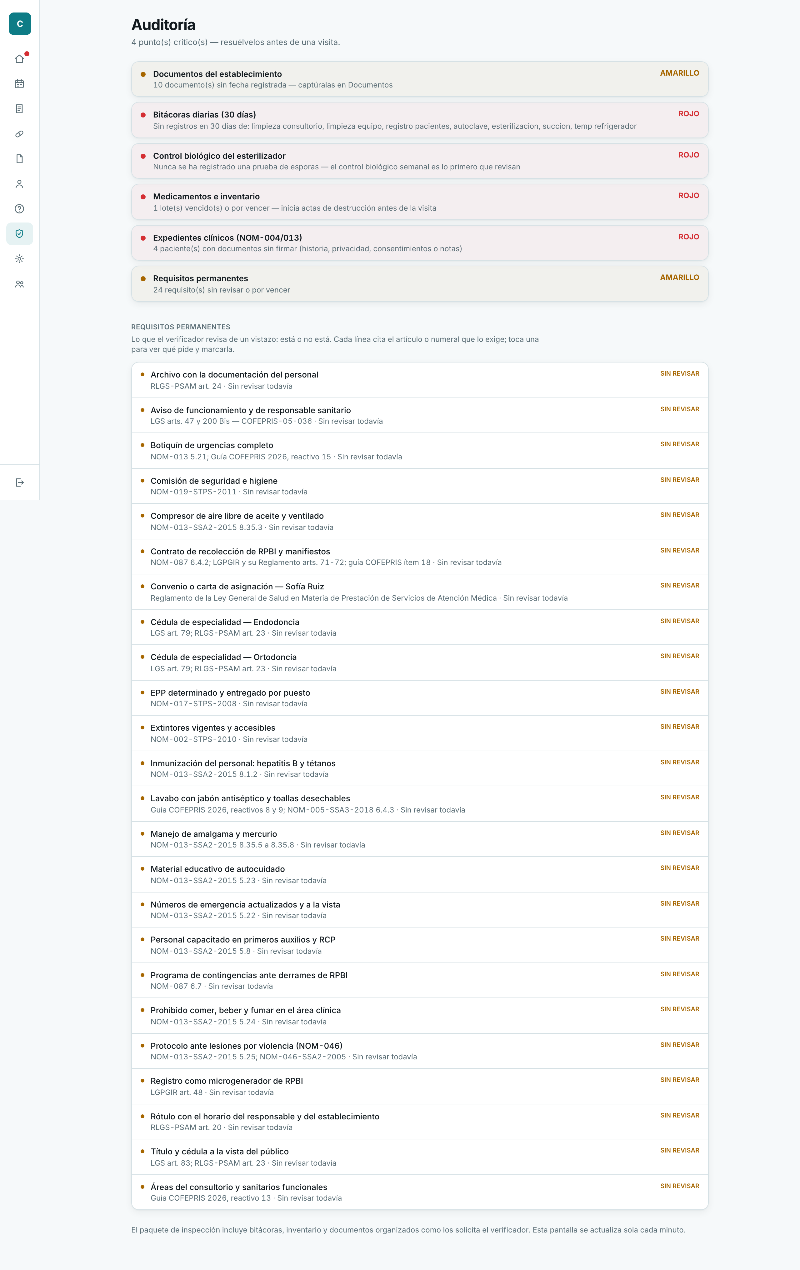 Captura de pantalla: Modo inspección